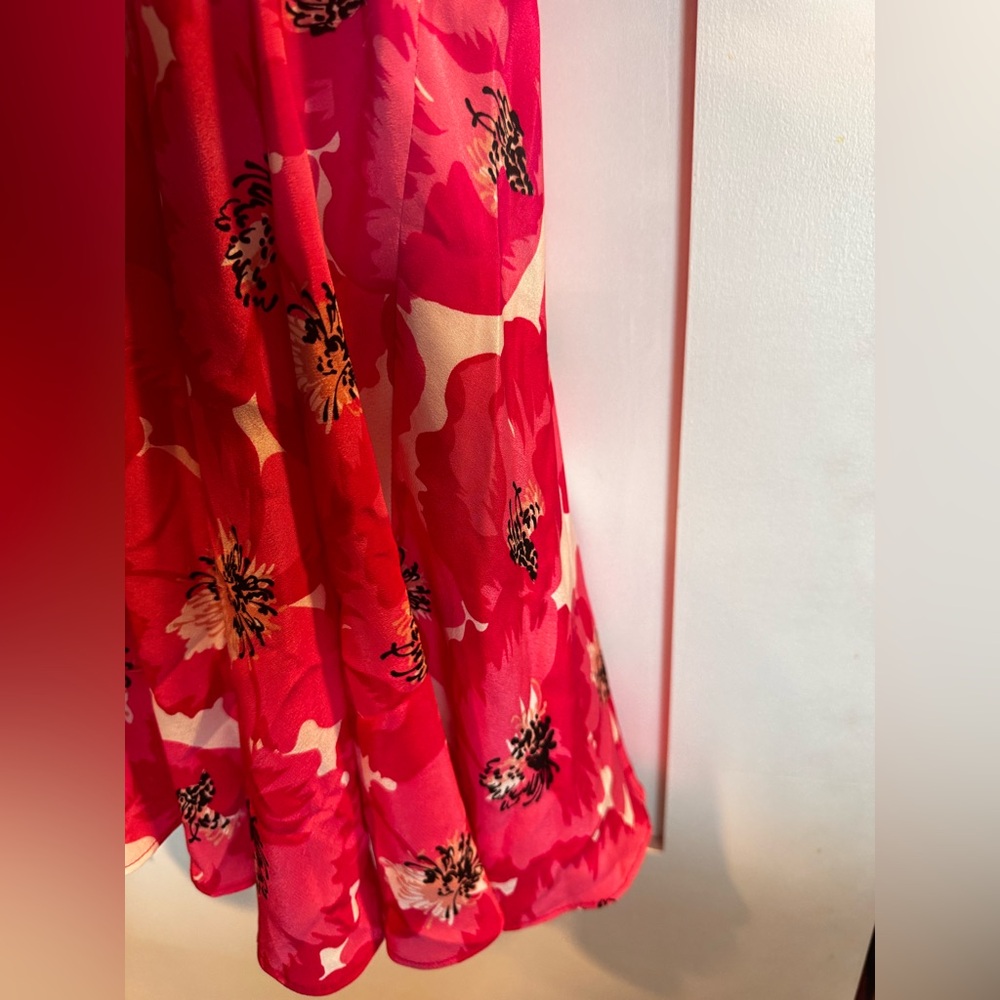 Pink Flower Printed Short Silk Dress from The Kooples - Picture 10 of 10